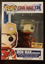 Marvel Captain America Civil War Iron Man Unmasked Funko Pop! 136 w/Protector