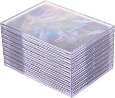 Cards Sleeves Protector Clear Card Brick + 2 Display Stand Fit for Trading Cards