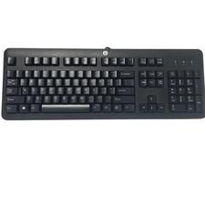 HP KU 1156 Wired USB Keyboard Black Full Size Standard Layout "Tested"