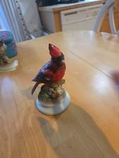 Lefton Cardinal KW1284 Hand Painted Porcelain Bird Figurine Japan