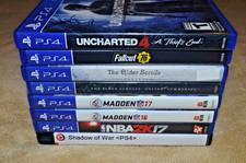 PS4 GAMES LOT BIG BUNDLE UNCHARTED FALLOUT ELDER SCROLLS 8 Games PlayStation 4