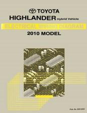 2010 Toyota Highlander Hybrid Wiring Diagrams Schematics Layout Factory OEM