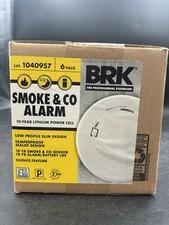 BRK 1040957 Battery-Powered Photoelectric Smoke & Carbon Monoxide Detector 6 pk.