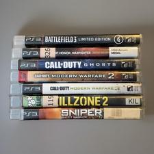 PS3 Shooter Game Lot 7 Games Call of Duty MW2 MW3 Ghosts Battlefield