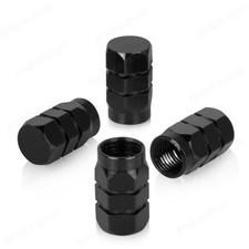 4Pcs Black Hexagonal Tire Valve Stem Cap for Toyota Cars, Universal