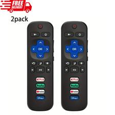 2 Pack Replacement Remote FIT For ROKU TV TCL/Sanyo/Element/Haier/RCA/LG/Philips