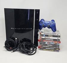 Sony PS3 PlayStation 3 Backwards Compatible Console 10 Games 60GB Tested Working