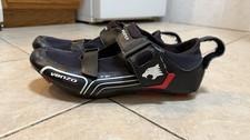 Venzo Men's Triathalon Cycling ShoesSize US 12 Black Ergo Fit