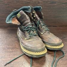 Georgia Boot Men's Work Boots Size 11 M Brown Leather 8" Georgia Giant G8274