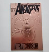 Avengers 360 1993 Marvel Comics Alternate Visions embossed copper cover Avengers