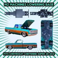 M2 Machines Chevy Cheyenne Super 20 4x4 Custom Lowering Base 3D Printed Parts
