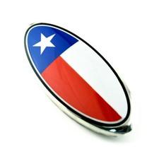 9" Texas Star Flag Logo Front Grille Rear Tailgate Oval Emblem for F-150 F-250