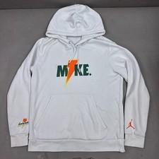 Air Jordan X Gatorade Hoodie Mens Large White Be Like Mike Pullover Fleece