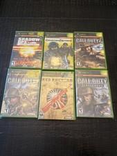 Original Xbox Shooter Game Lot 6 Games Call of Duty Counter Strike Tested CIB