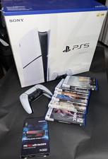 Sony PlayStation 5 Console Bundle with Controller, Games, Samsung PCIe 4.0 SSD