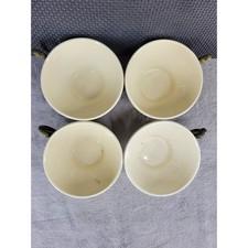 Franciscan Desert Rose Tea Cups Set of 4 Vintage Hand Painted Made in USA 59
