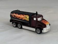 Hot Wheels Peterbilt Tank Truck Fuel Tanker 1997 Heat Fleet Burgundy 7SPs
