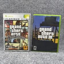 GTA Lot San Andreas/GTA 3 Bundle (Microsoft Xbox) Grand Theft Auto CIB Complete