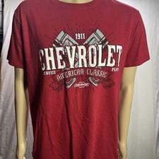 Chevrolet American Classic Car Red T-shirt Size L