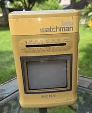 Sony MEGA Watchman FD-510 B&W TV-FM/AM Radio Parts Only.