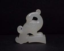 Natural Chinese Jade Hand Carved Men Collectible Figurine Sculpture Avian