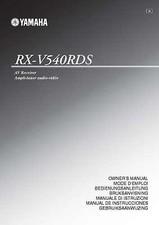 Yamaha RX-V540RDS Receiver Owners Manual