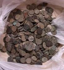 UNCLEANED AND UNSORTED ROMAN COINS FROM ISRAEL , 10 PER bidding/buying!