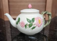 Vintage Authentic Franciscan Desert Rose Tea Pot With Hand-Painted Pink Rose Pat