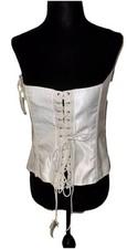 New With Tags Tesa Classics Size 38 White Corset 100% Polyester Top