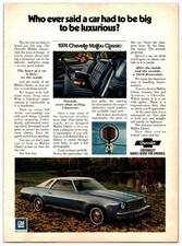 Vintage Original 1974 Chevy Chevelle Malibu Car - Original Print Ad (8in x 11in)