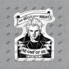 Vintage Say h***o to the Night Lost Boys Sign Cult Classic Vampire #19088