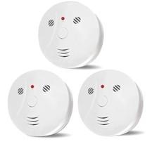  Photoelectric Smoke Detector Alarms (3Pack) - New