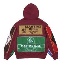In Hand Martine Rose Supreme Towel Zip Up Hooded Sweatshirt Cardinal’ Size Xl