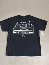 Men's Chevrolet Impala Black T-Shirt XL Officially Licensed GM General Motors