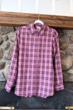 Burton Snowboarding Plaid Dry-Ride Long-Sleeve Button Down