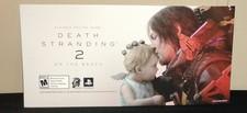 Death Stranding 2 On The Beach Ps5 Gamestop Promotional Poster. 17 3/4" X 8 3/4.