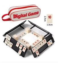 Rummy Cube Game Set 106 Tiles with 4 Racks Portable Travel Case