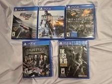 PS5-PS4 Games Lot Bundle- Need For Speed, Battlefield 4, Air Conflicts,Injustice