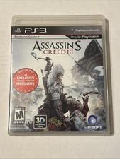 Assassin's Creed III (Sony PlayStation 3, 2012) Complete w/ Manual Tested