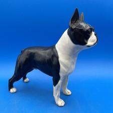 *SCARCE* DECORATED TONY ACEVEDO FIGURINE OF A  BOSTON TERRIER DOG, 8+" GORGEOUS!