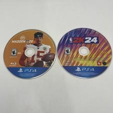 Madden NFL 20 & NBA 2K24 PS4 Lot 2 Disc Only PlayStation 4 Games