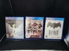 PS4 BUNDLE of 8: For honor, Dragon age:inquisition, Narrowmind etc...
