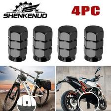 4Pcs Black Hexagonal Tire Valve Stem Cap for Toyota Cars, Universal