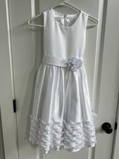 American Princess Wedding/Flower Girl/ 1st Communion/ Party Formal Dress w/Bow