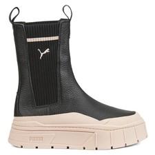 PUMA Mayze Stack Round Toe Pull On Platform Chelsea Womens Size 6 M Casual Boot