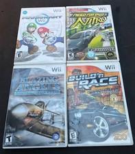 Nintendo Wii Game Bundle Lot (4) Mario Kart, Need For Speed Nitro CIB Tested
