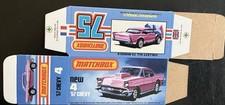 Matchbox Superfast #4 ‘57 Chevy ‘77-‘82 Type L Repro Box 