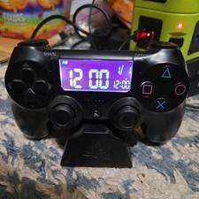 Sony PlayStation Controller Alarm Clock PS4 DualShock Black USB Tested!