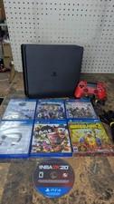 Sony PlayStation 4 Slim 500GB Console Bundle - Controller 7 Games - Tested 