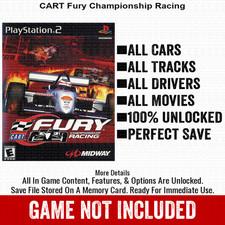 CART Fury Championship Racing 100% PS2 Memory Card All CHEATS ITEMS PlayStation